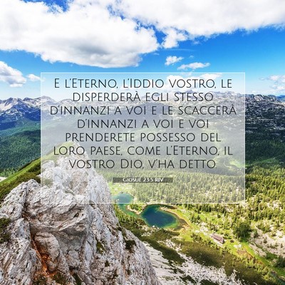 Giosué 23:5 RIV Immagine del Versetto della Bibbia