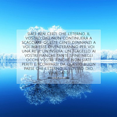 Giosué 23:13 RIV Immagine del Versetto della Bibbia