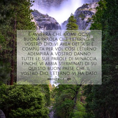 Giosué 23:15 RIV Immagine del Versetto della Bibbia