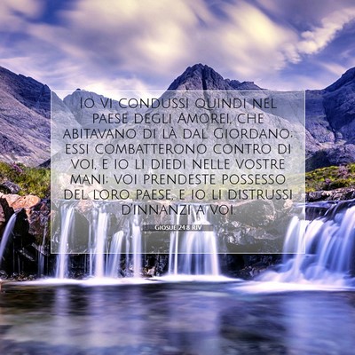 Giosué 24:8 RIV Immagine del Versetto della Bibbia