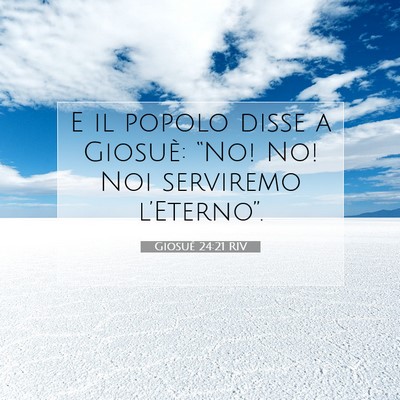 Giosué 24:21 RIV Immagine del Versetto della Bibbia