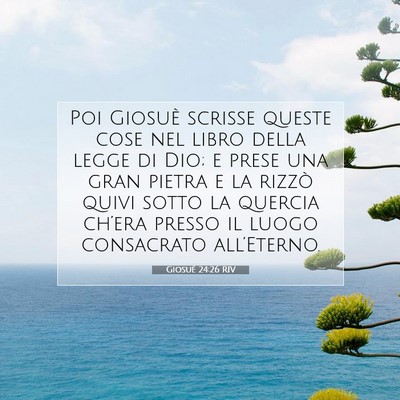 Giosué 24:26 RIV Immagine del Versetto della Bibbia