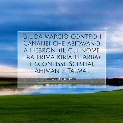 Giudici 1:10 Versetto della Bibbia Spiegato