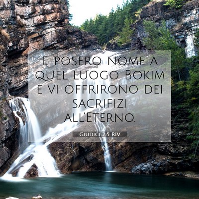 Giudici 2:5 RIV Immagine del Versetto della Bibbia