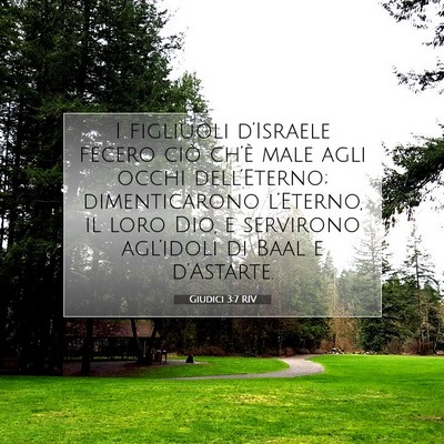 Giudici 3:7 RIV Immagine del Versetto della Bibbia