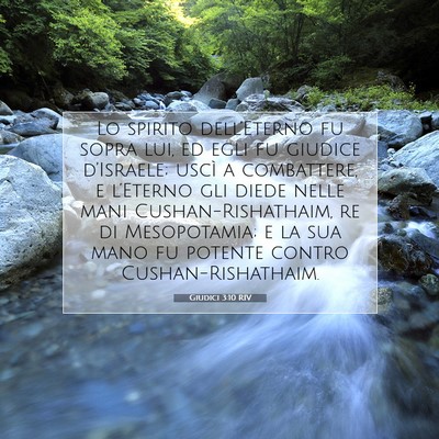 Giudici 3:10 RIV Immagine del Versetto della Bibbia