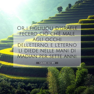 Giudici 6:1 RIV Immagine del Versetto della Bibbia