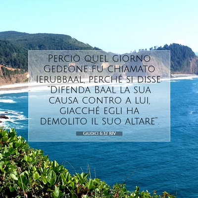 Giudici 6:32 RIV Immagine del Versetto della Bibbia