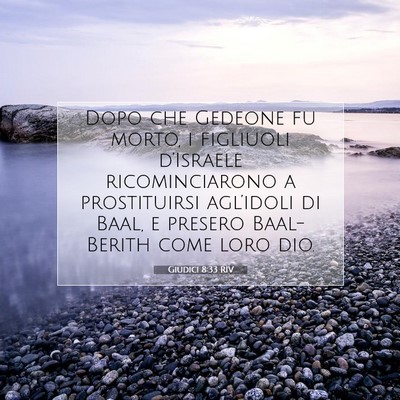 Giudici 8:33 Versetto della Bibbia Spiegato