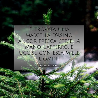Giudici 15:15 RIV Immagine del Versetto della Bibbia