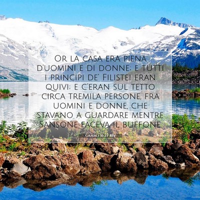 Giudici 16:27 Versetto della Bibbia Spiegato