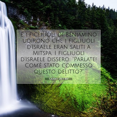Giudici 20:3 Versetto della Bibbia Spiegato