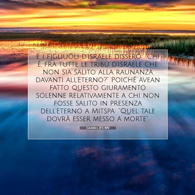 Giudici 21:5 RIV Immagine del Versetto della Bibbia