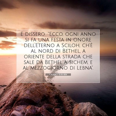 Giudici 21:19 Versetto della Bibbia Spiegato