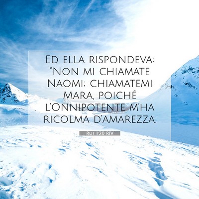 Rut 1:20 Versetto della Bibbia Spiegato