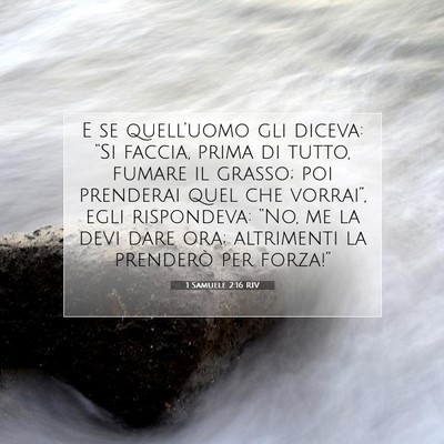 1 Samuele 2:16 Versetto della Bibbia Spiegato
