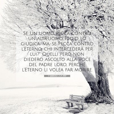 1 Samuele 2:25 RIV Immagine del Versetto della Bibbia