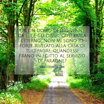 1 Samuele 2:27 RIV Immagine del Versetto della Bibbia