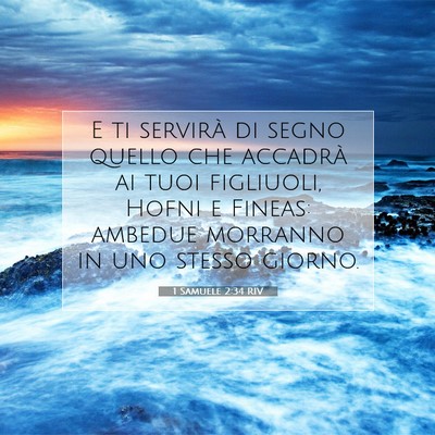 1 Samuele 2:34 RIV Immagine del Versetto della Bibbia