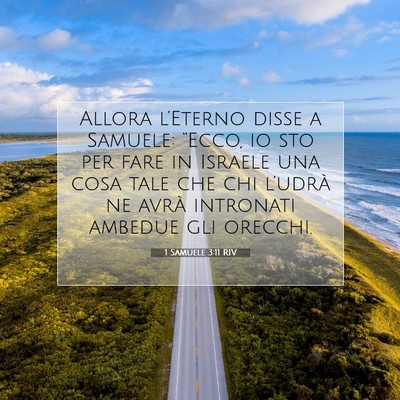 1 Samuele 3:11 RIV Immagine del Versetto della Bibbia
