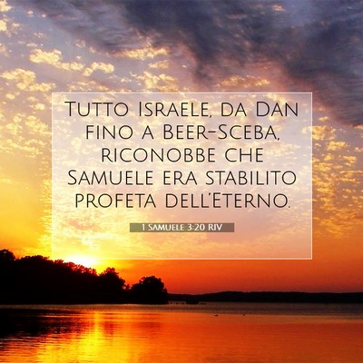 1 Samuele 3:20 RIV Immagine del Versetto della Bibbia