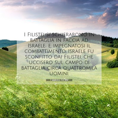 1 Samuele 4:2 RIV Immagine del Versetto della Bibbia