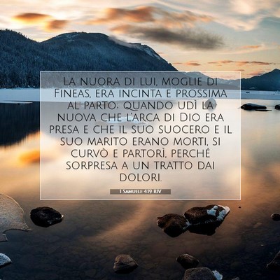 1 Samuele 4:19 RIV Immagine del Versetto della Bibbia