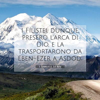 1 Samuele 5:1 RIV Immagine del Versetto della Bibbia