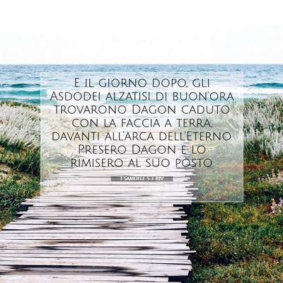 1 Samuele 5:3 RIV Immagine del Versetto della Bibbia