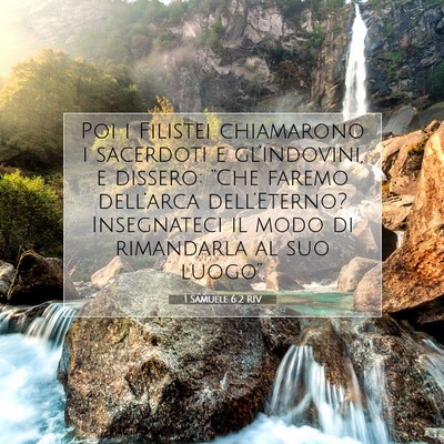 1 Samuele 6:2 Versetto della Bibbia Spiegato