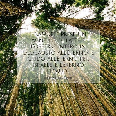 1 Samuele 7:9 RIV Immagine del Versetto della Bibbia