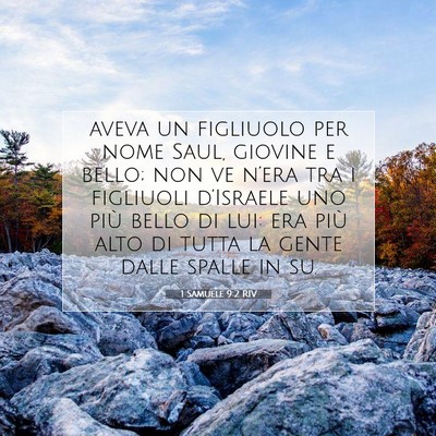 1 Samuele 9:2 Versetto della Bibbia Spiegato