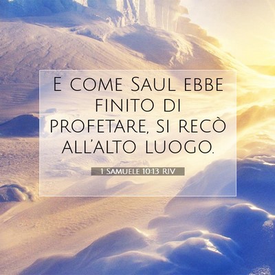 1 Samuele 10:13 Versetto della Bibbia Spiegato
