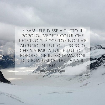 1 Samuele 10:24 RIV Immagine del Versetto della Bibbia