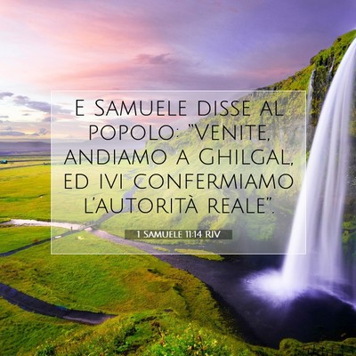 1 Samuele 11:14 Versetto della Bibbia Spiegato