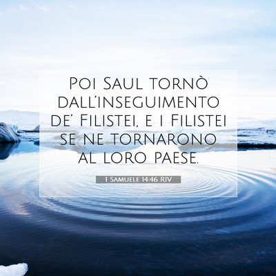 1 Samuele 14:46 Versetto della Bibbia Spiegato