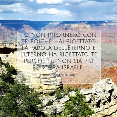 1 Samuele 15:26 Versetto della Bibbia Spiegato