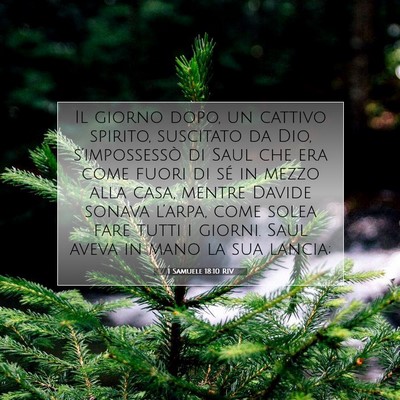 1 Samuele 18:10 Versetto della Bibbia Spiegato