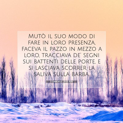 1 Samuele 21:13 RIV Immagine del Versetto della Bibbia