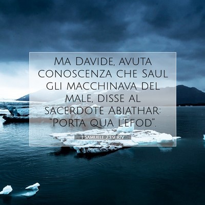 1 Samuele 23:9 RIV Immagine del Versetto della Bibbia