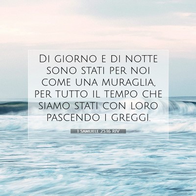 1 Samuele 25:16 RIV Immagine del Versetto della Bibbia