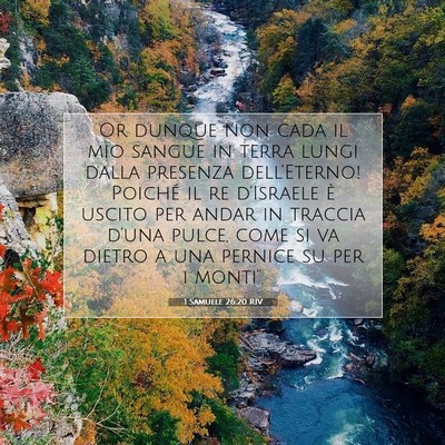 1 Samuele 26:20 Versetto della Bibbia Spiegato