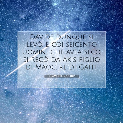 1 Samuele 27:2 RIV Immagine del Versetto della Bibbia