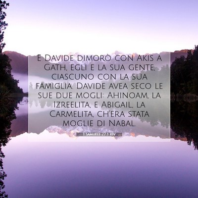 1 Samuele 27:3 RIV Immagine del Versetto della Bibbia