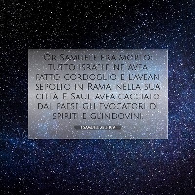 1 Samuele 28:3 Versetto della Bibbia Spiegato