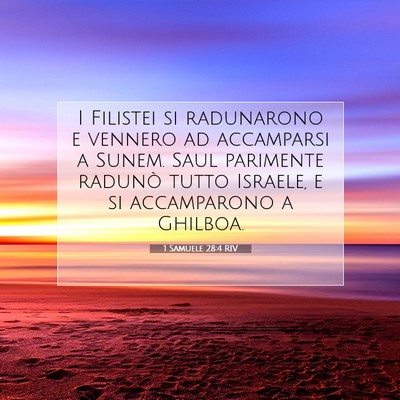 1 Samuele 28:4 Versetto della Bibbia Spiegato