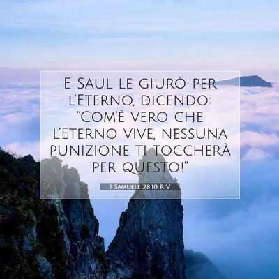 1 Samuele 28:10 Versetto della Bibbia Spiegato