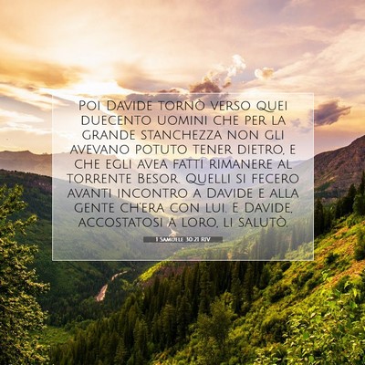 1 Samuele 30:21 Versetto della Bibbia Spiegato