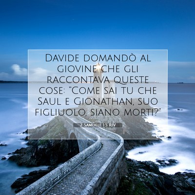 2 Samuele 1:5 Versetto della Bibbia Spiegato