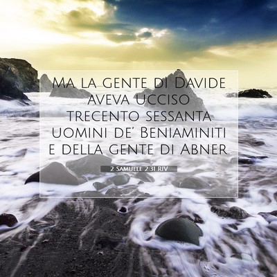 2 Samuele 2:31 RIV Immagine del Versetto della Bibbia